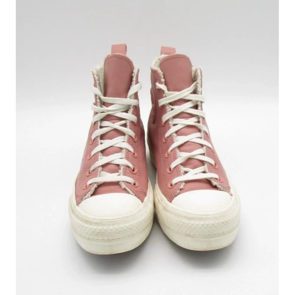 Converse A04256C Chuck Taylor All Star Hi Lift Leather Sneaker Womens US 7.5